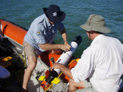 Launching the AUV