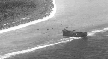 1942 photo of shipwreck.