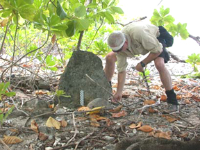 Measuring Grave Stone