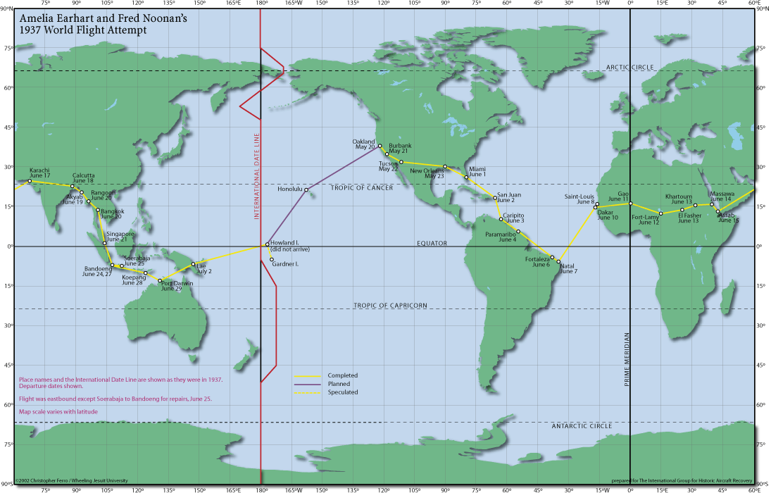 World Flight Route Map